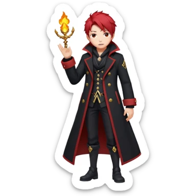 Diluc from Genshin Impact (full body) sticker