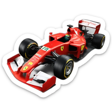 hiperrealista volante ferrari F1 sticker