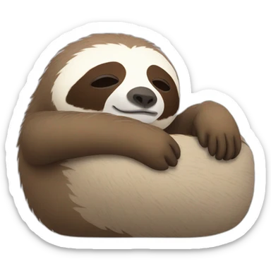 Sloth sleepy sticker