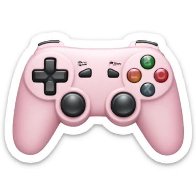 light pink game controller  sticker