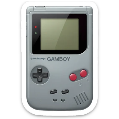 gameboy with no logo emoji sticker