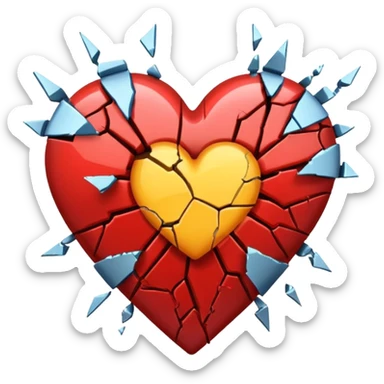 Emoji heart break iphone XR  sticker