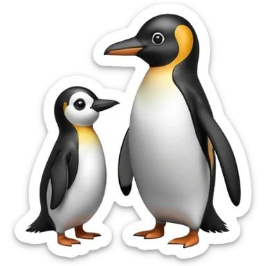 question, penguin sticker