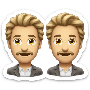 Monsieur aux cheveux longs  sticker