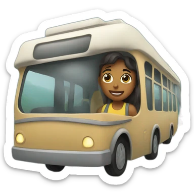 traveling between 2 cities sticker