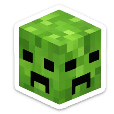 creeper minecraft sticker