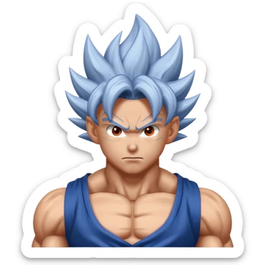 Goku with the ultra instint   sticker
