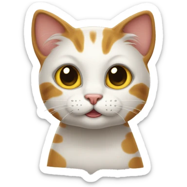 beggar cat sticker
