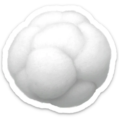 cotton ball sticker