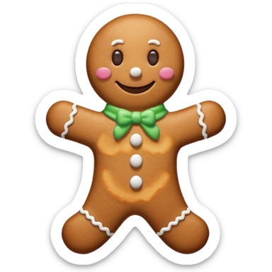 Omino Pan di zenzero sticker