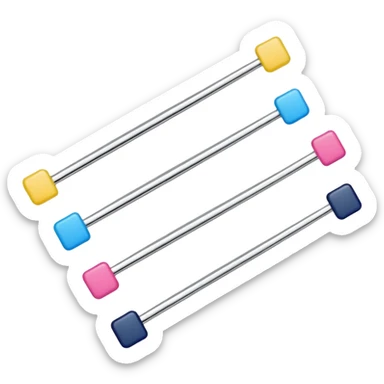 Bobby pins of different colour's  sticker