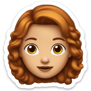 Meisje 11 jaar bruin haar iets getint  sticker