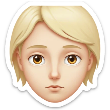 A person standing or sitting, gazing thoughtfully into the distance, with their eyes focused on something far away, reflecting a sense of contemplation or curiosity sticker