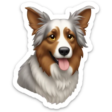 Berger australien jouant au pc sticker