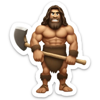 cave man sticker