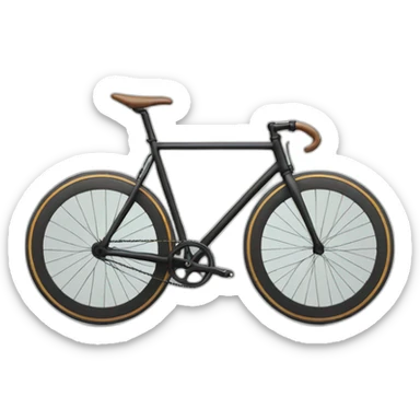 Fixed gear bike sticker