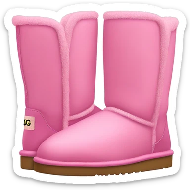 pink ugg boots  sticker