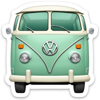 Campervan mint green VW sticker
