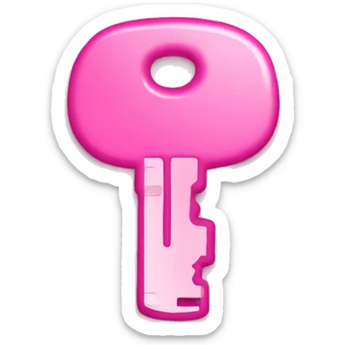 Total pink key  sticker