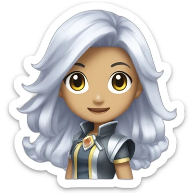 Cynthia chibi pokemon brilliant diamond sticker