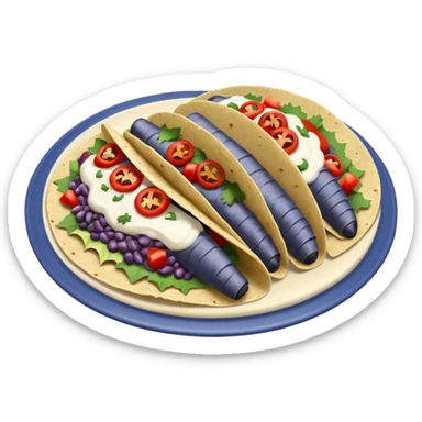 Un tacos bleu blanc rouge sticker