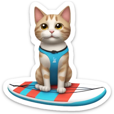 cat with a sup  sticker