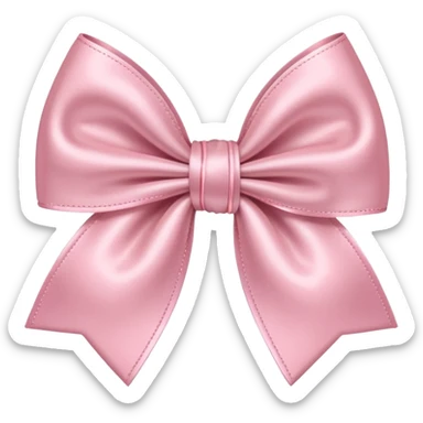 Light Pink bow sticker