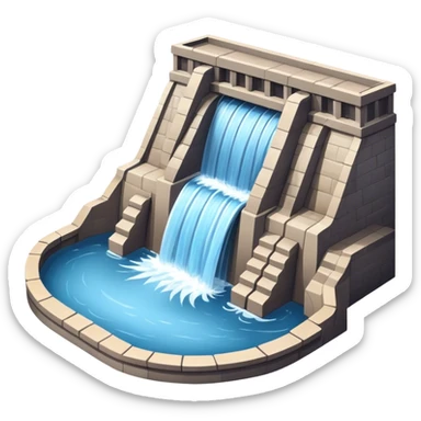 Water dam sticker