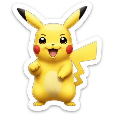 Pikachu doing the thumb up sticker