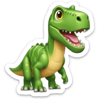 La tête d'un dinosaures qui rigole sticker
