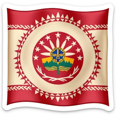cherokee nation flag sticker