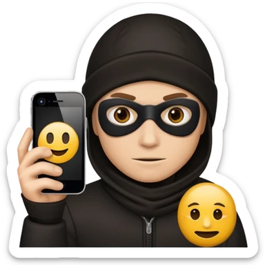 Robber iPhone emoji sticker