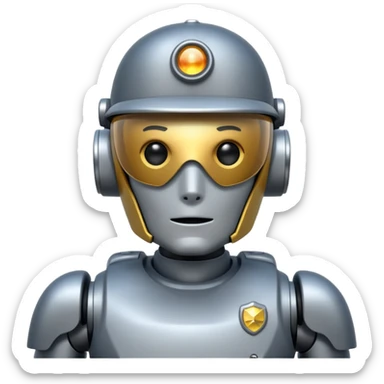 robot cop sticker