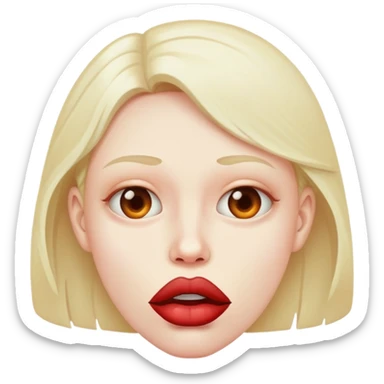 Labios mordidos  sticker