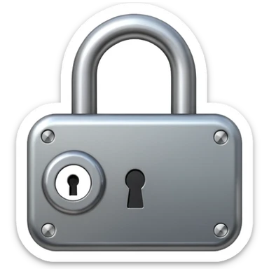 Lock with a passcode sticker