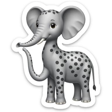 Elephant + giraffe = giraphant sticker