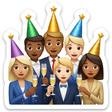 Happy New Year 2026 sticker