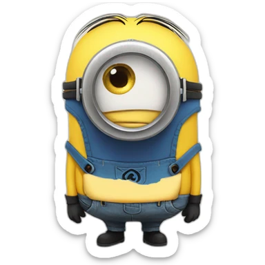 Minion sad sticker