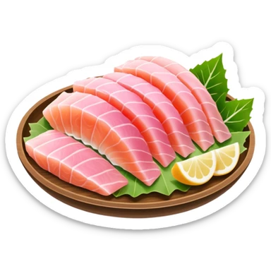light pink sashimi 1 bite   sticker