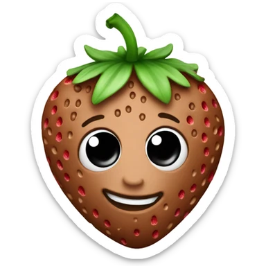 Chocolate covered strawberry  sticker