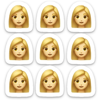 Blond girl ux designer sticker