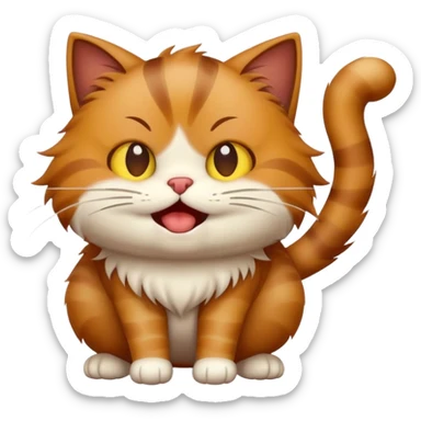 Fart cat sticker