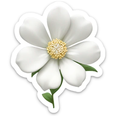 MWhite flower  sticker