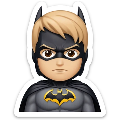 batman costume sticker