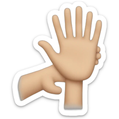 a hand rescue other sticker