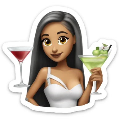 Ariana grande with a dirty martini  sticker