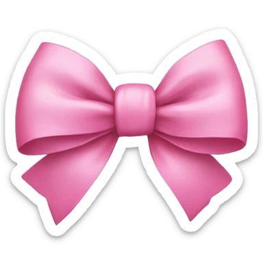 Pink bow sticker