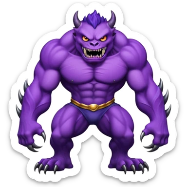 A monster that is very buff that it could destroy universe  sticker