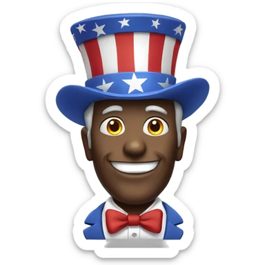Uncle Sam with his hat outstretched sticker