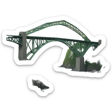 Deception pass bridge sticker